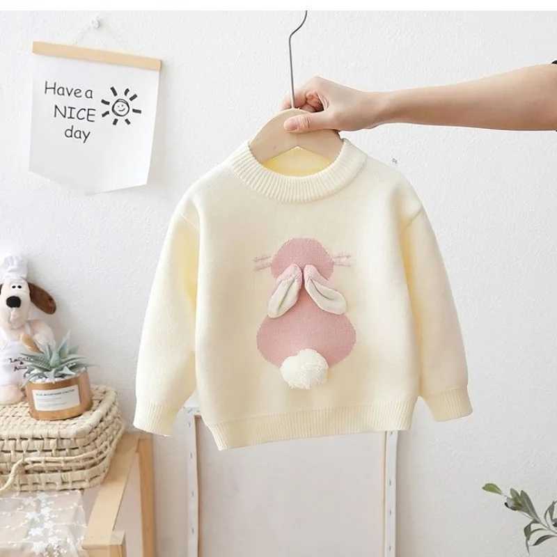 Girls sportswear autumn and winter childrens knitted sportswear baby 7-year-old clothing childrens sportswear W241025