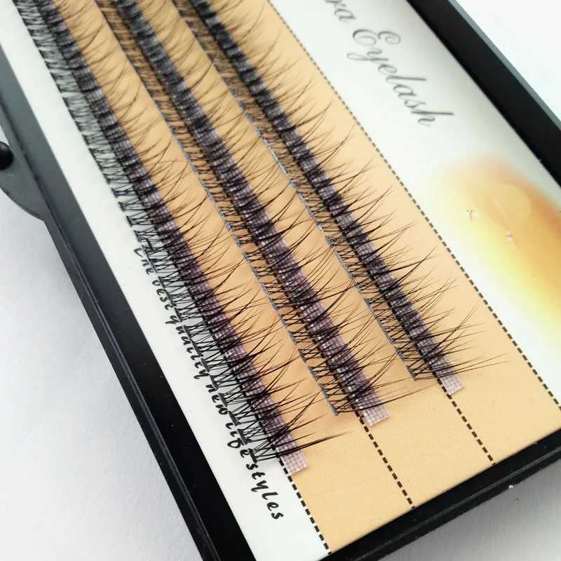 Latest Korean popular fish tail braid type fashionable swallowtail braid fly eyelashes two medium short long plant graffiti false eyelashes wholesaleW