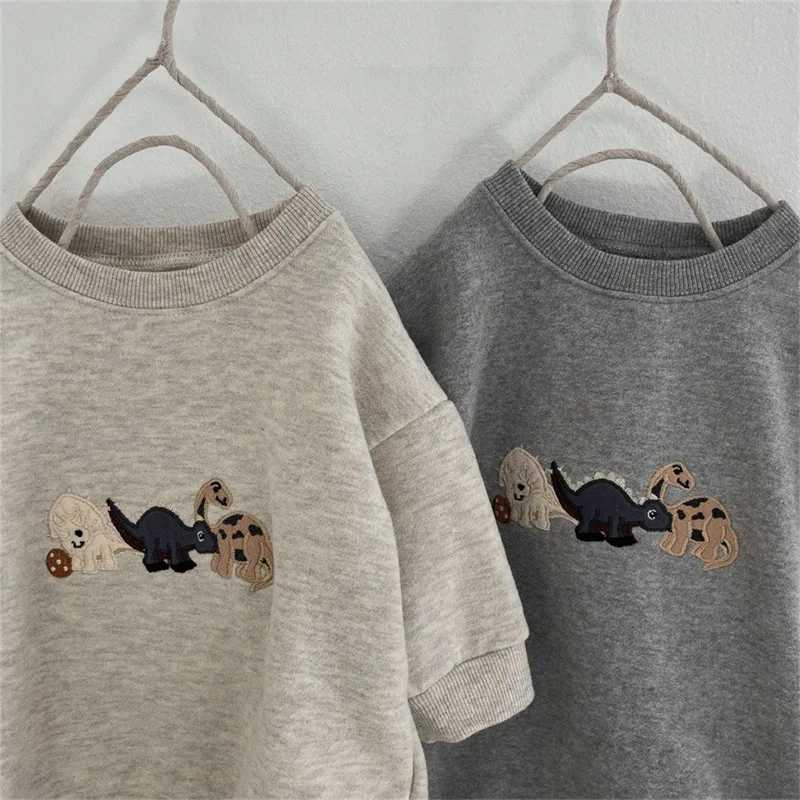 MILANCEL Baby Bodysuits Fur Lining Boys One Piece Toddler Girls Clothing Embroidery Baby ClothesXJ241025