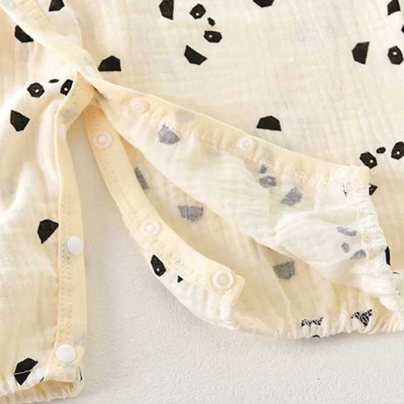 Baby Boys Girls Jumpsuit Clothes Newborn Muslin Cotton Long Sleeve Romper 0-2 YearsXJ241025