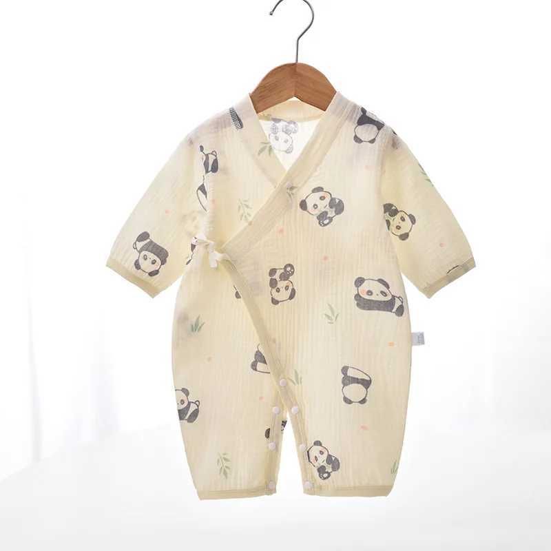 Baby Boys Girls Jumpsuit Clothes Newborn Muslin Cotton Long Sleeve Romper 0-2 YearsXJ241025