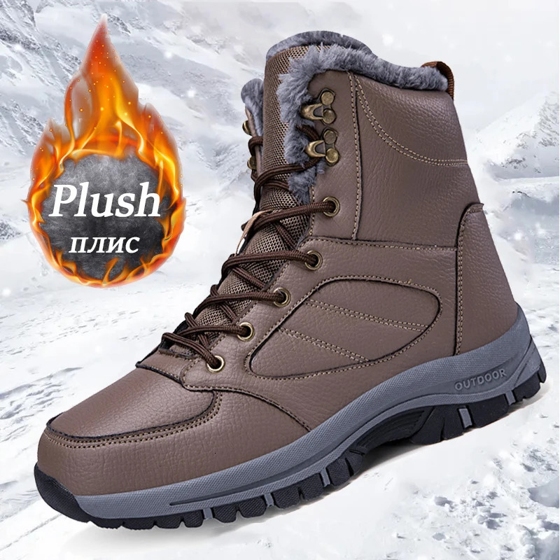 Winter snow boots mens sports shoes fast delivery outdoor hiking boots high-quality waterproof PU climbing casual shoes size 39-48 241024