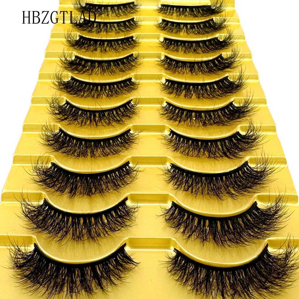 38 styles 10 pairs of natural long 3D mint false eyelashes false eyelash makeup kit mink eyelashes extended eyelashes short eyelashesW241024