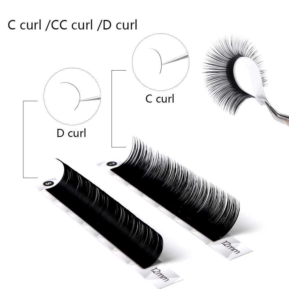 Befer 12 Rows Personal Eyelash Extension C/CC/D Curling Matte Black Classic Eyelash Natural Soft Makeup Eyelash Wholesale SuppliesW241024