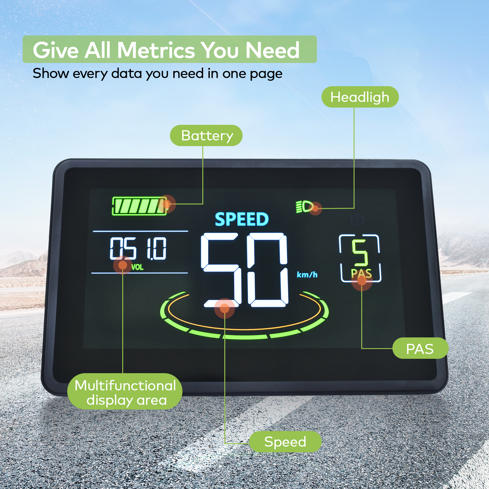High-Performance H6C Cycle Tracker LED Screen Bike Monitoring System