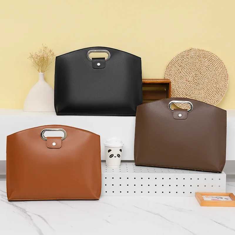 Classic Casual Fashion Pu Handbag 2024 New Design Versatile Large Capacity Commuting Briefcase Combination Bag 241025