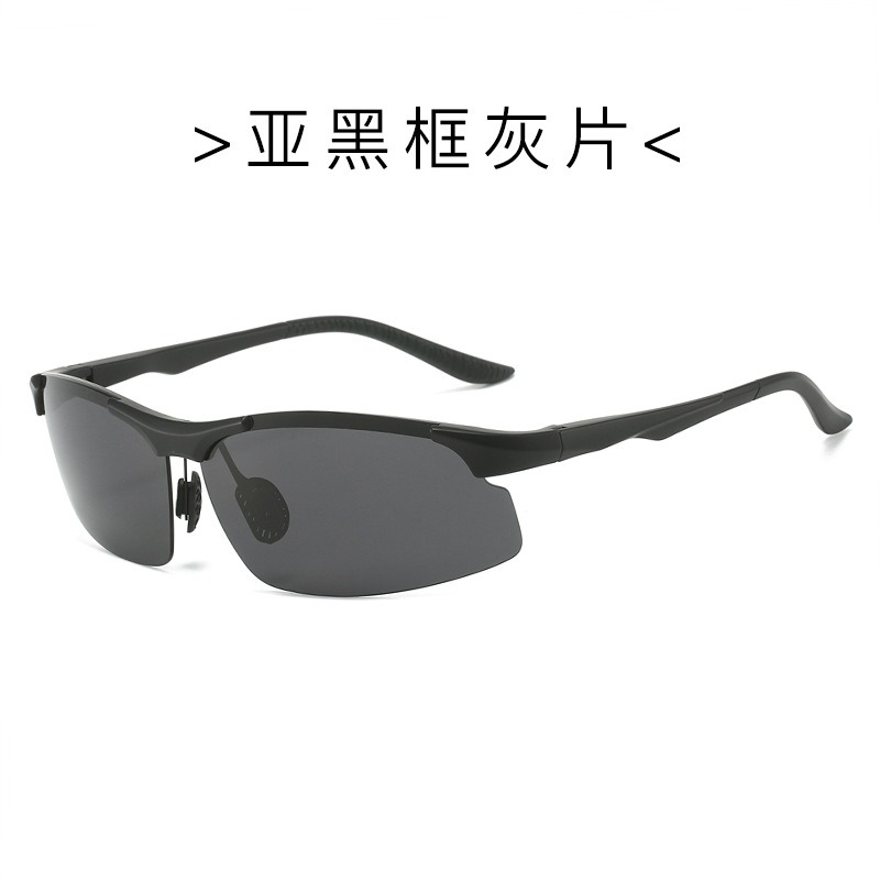 Border Cross Outdoor Sports Men's Polarized Half Frame Night Vision Goggles Trendy and Fashionable Sunglasses 8862