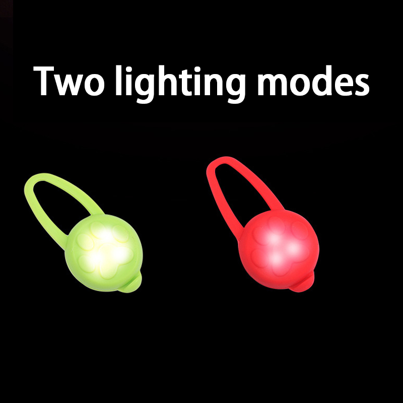 Pet light pendant light dog walking light silicone LED night luminous pendant outdoor night walking light anti-lost pendant light