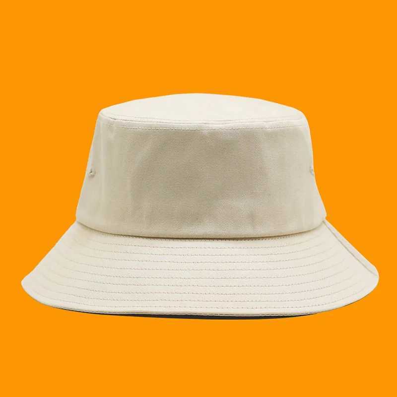 54-57cm 57-60cm 60-63cm Small Size Bucket Hat for Ladies Beach Cotton Plain Panama Hats Big Bone Man Plus Size Fishing Sun CapX241025