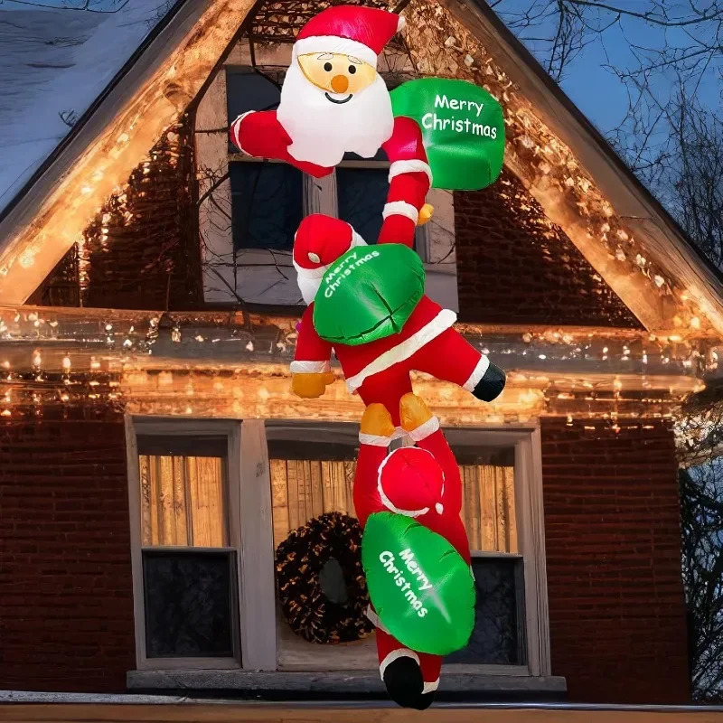 4 Inflatable Christmas Decorations Outdoor Garden Courtyard Decorations Large Snowman Christmas Tree Inflatable Toys 241024