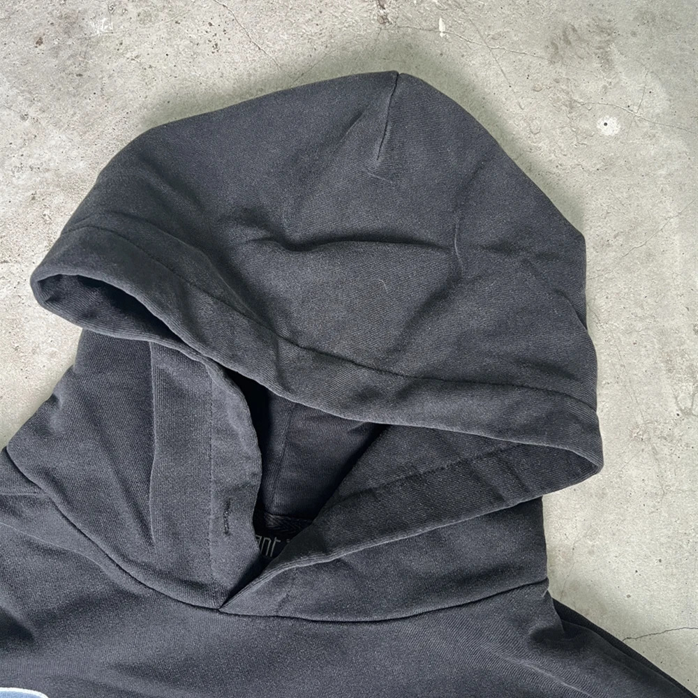 Frog Drift Fashion Streetwear Hip Hop Printed Sweatshirt Vintage Clothing Casual Pullover Loose Oversized Hoodies For Men 241021