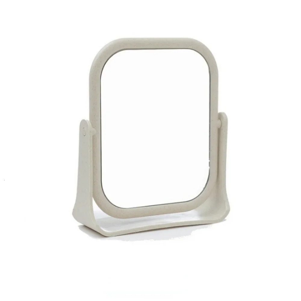 Classic Custom Double Sided 360 Degree Rotating Colorful Magnifying Makeup Personalized Round Desktop Plastic Mirror 241024