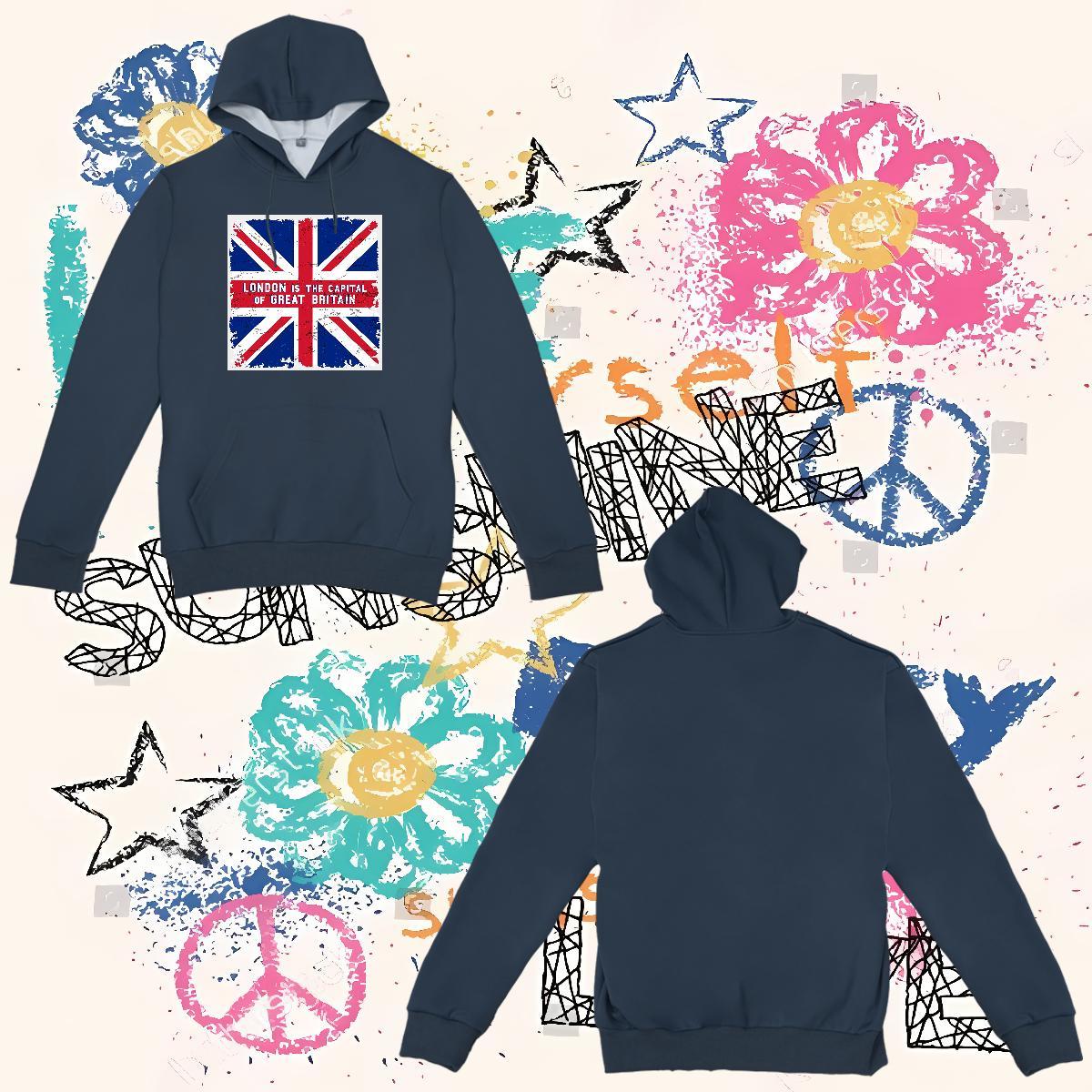 Brand Men's Hooded Sweatshirt Breathable Soft Classic Men Clothes Hoodie Custom Anime Hoody Anime Printing Street Tech Fleece