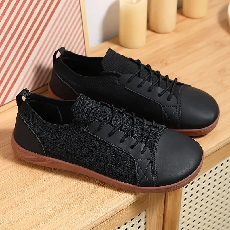 Suitable for unisex minimalist outdoor casual fashion walking sports shoes wide barefoot wide toe shoes zero drop breathable comfortable shoes 241024