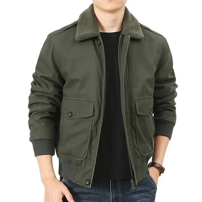 Mens Flce Thick Cashmere Winter Jacket Flce Thick Warm Jacket Solid Color Zipper Windproof Jacket W241024