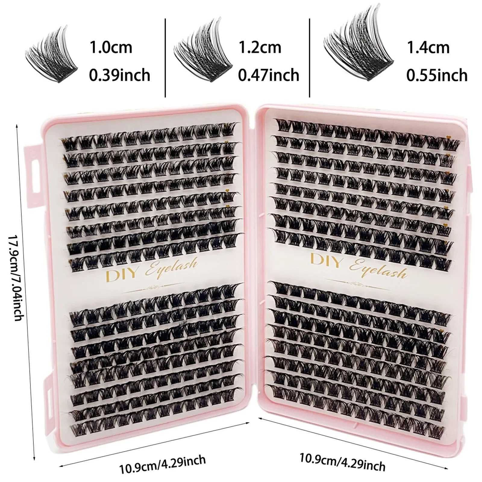 384 pieces of personal eyelash cluster DIY eyelash extension manual D curled eyelash cluster eyelash extensionW241024