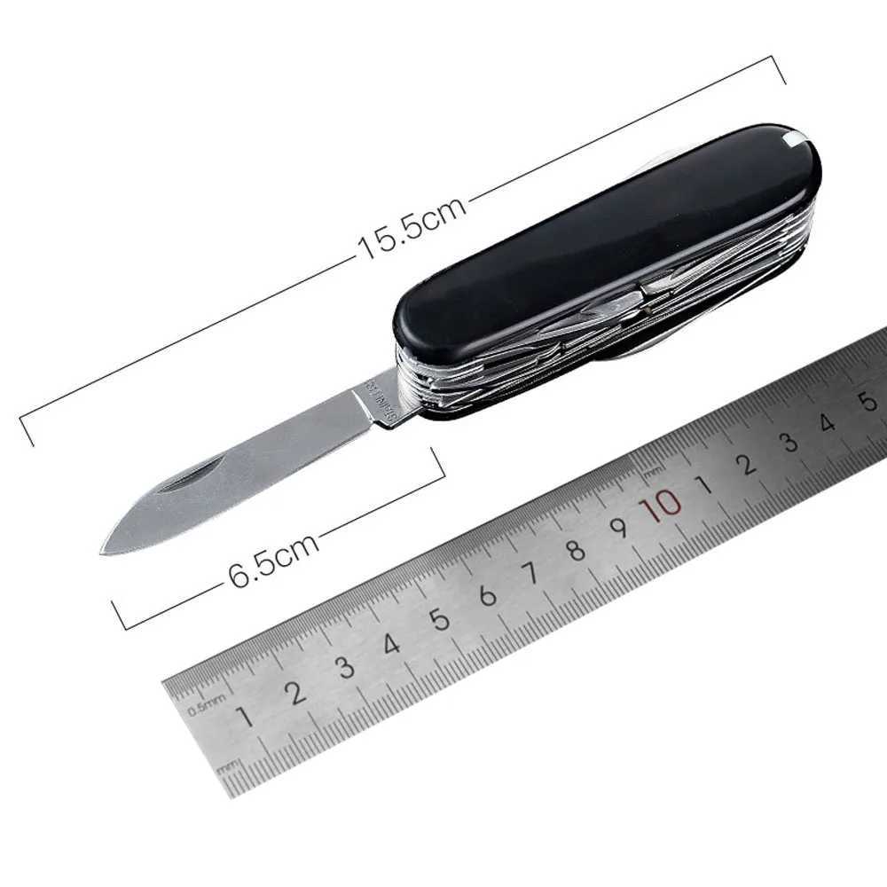 Multi functional pocket knife 30 basic functions multi tool Swiss manual tool Army knife Outdoor camping EDC gear survival knife X241024
