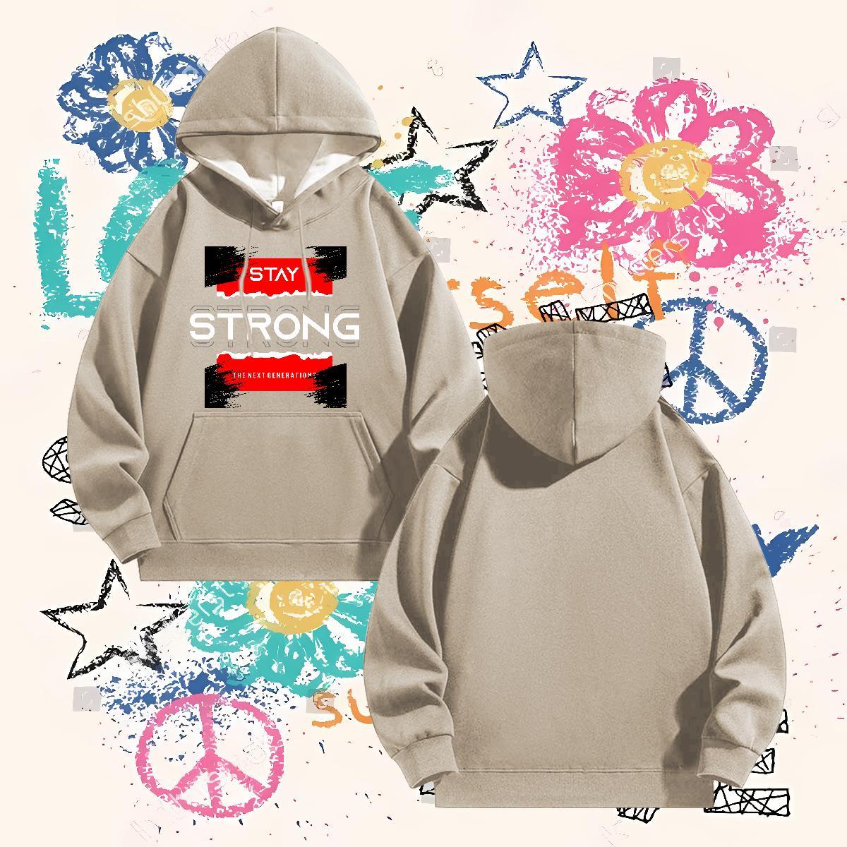 Customized Hoodie Men Breathable Hooded Collar Free Shipping Men Clothes Hoodie Cartoon Printing S-3XL Tops Hoodie Hip Hop Street Thick Fleece