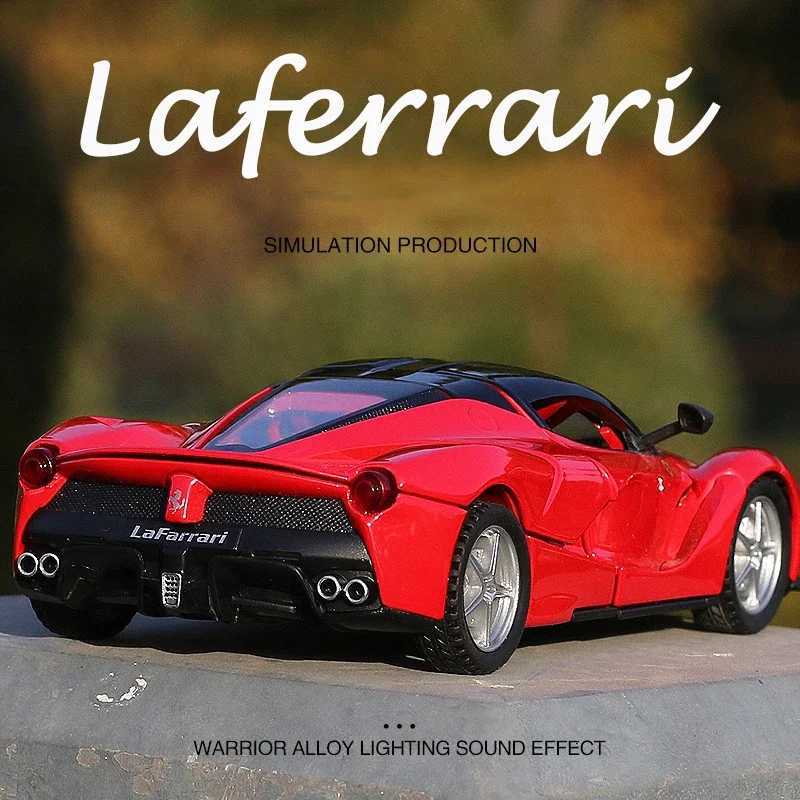 High Quality 1 32 Ferraris Laferrari FXXK Toy Alloy Car Diecasts Toy Vehicles Sound and Light Car Model Collection Car Toys For Children T241025