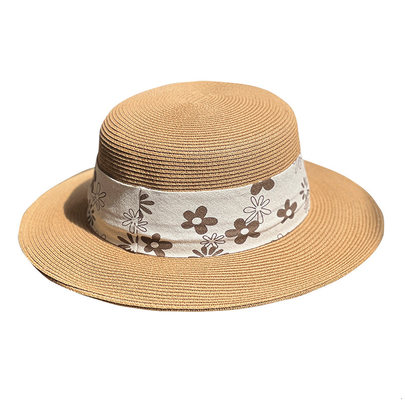 Woman Straw Bucket Hat Designer Cap Fitted Flat Beach Hats Women Caps