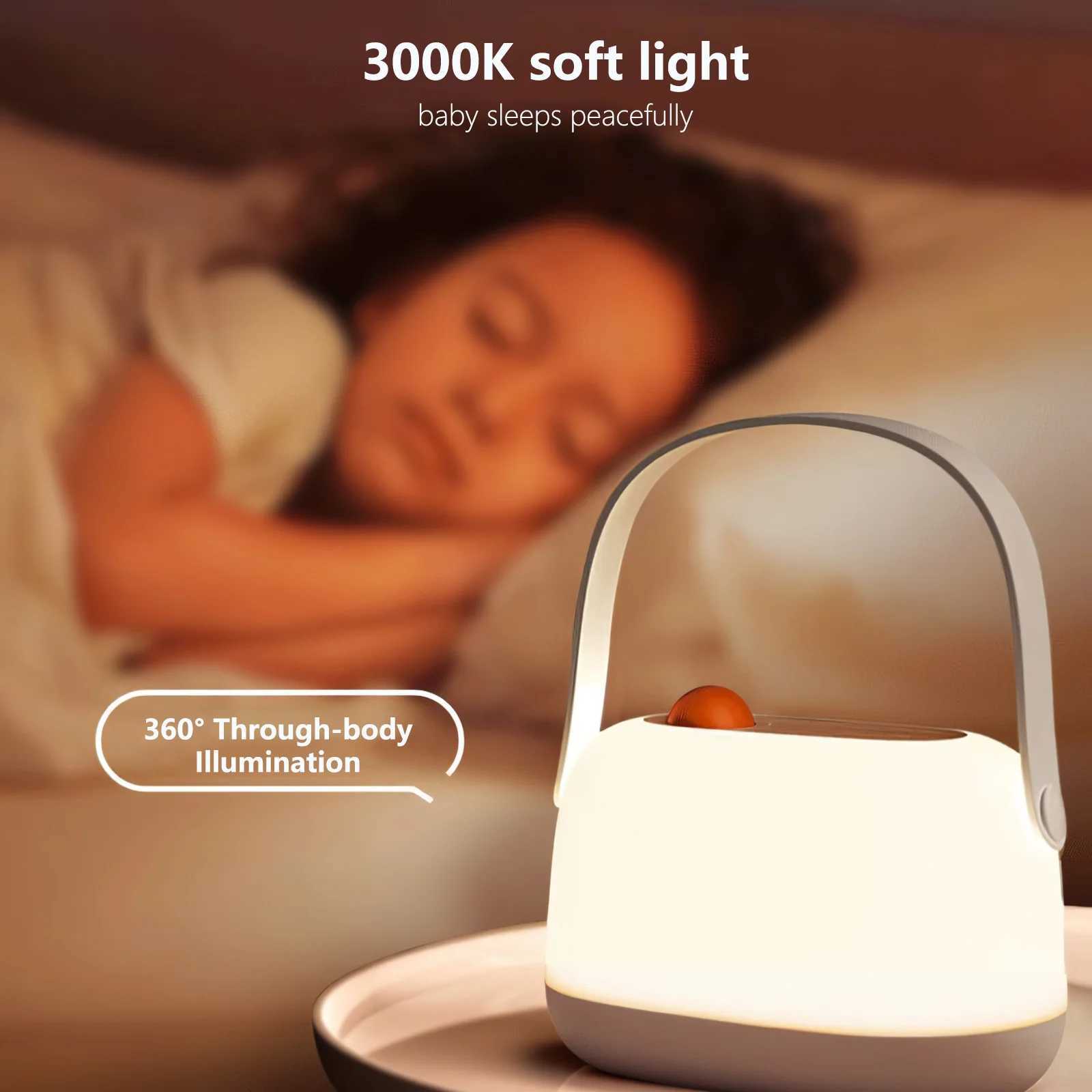 Baby night light adjustable warm nursery light suitable for children breastfeeding and sleep assisted charging outdoor camping decoration light M24102