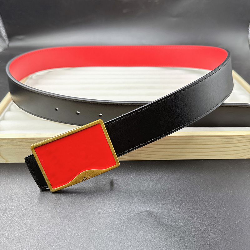 Designer Mens Belt Luxury Genuine Leather Solid Large Buckle Belt Valentine's Day Christmas Gift Fashion Leather Belt Women's Belt 2.5cm With Box nice