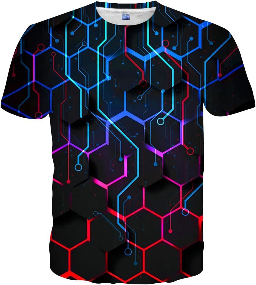 Mens T shirt Shirts for Men Women Graphic Tees Unisex 3D Printed Short Sleeve Novelty Tops tee Casual tops summer clothes Fashionable and comfortable