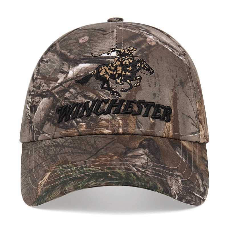 Winchester Embroidered Tactical Shooting CAMO Mens Baseball Hat Adjustable Outdoor Sports Hat M Casquette Sun Hat X2410261