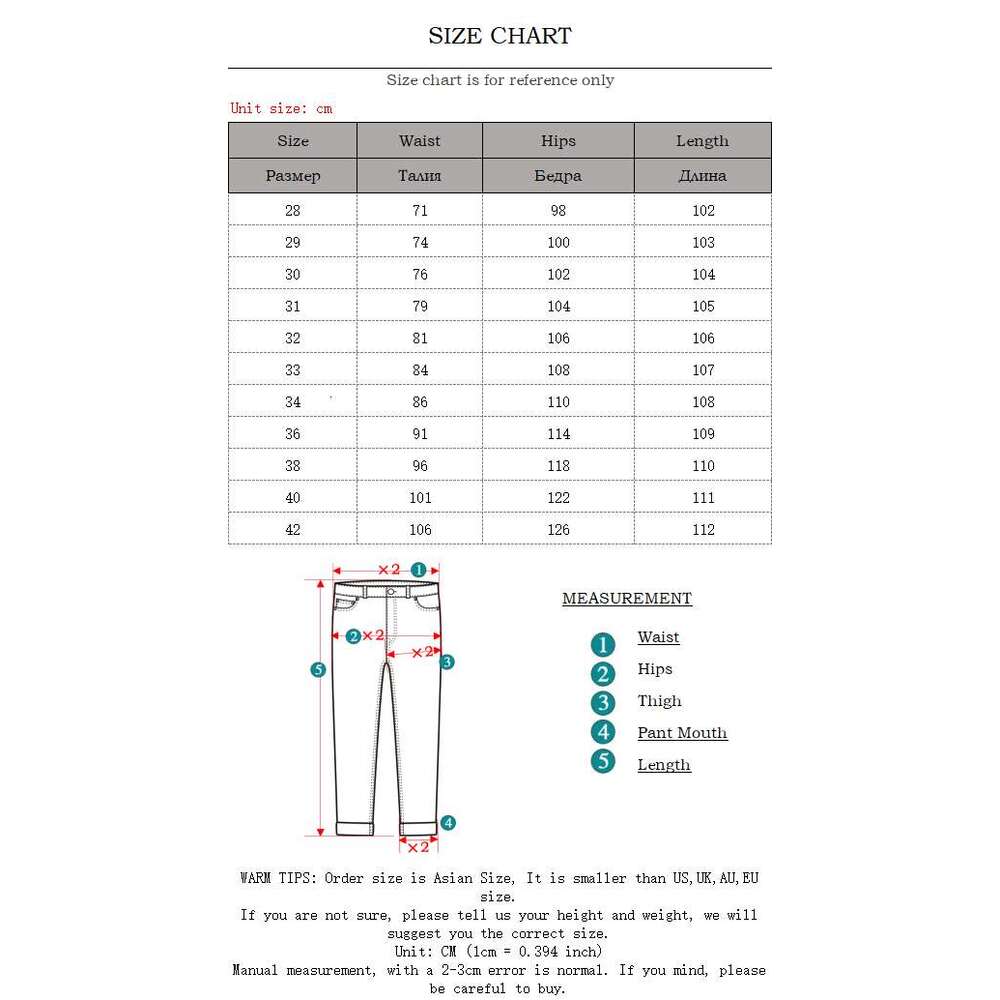 Men White Skinny Plus Size 28-42 New European American Slim Fit Fold Trend Motorcycle Biker Jeans Denim Pants (No Belt)