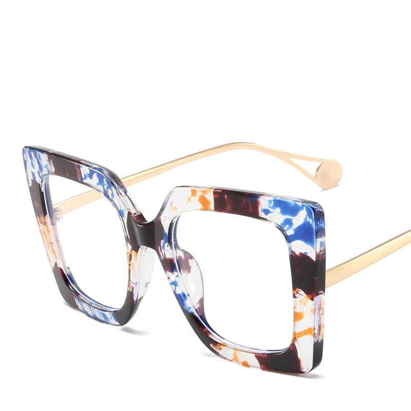Fashion Oversized Square Women Glasses Frame Clear Lens Eyewear Retro Anti Blue Light Glasses