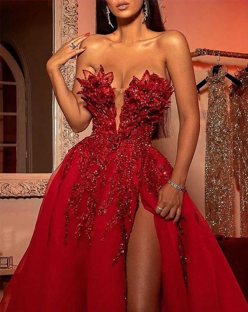 2024 New Women Neck Long Sve Bodycon Prom Sequins Evening Party Ele Maxi Dress Ladies Trailing DressesX241025