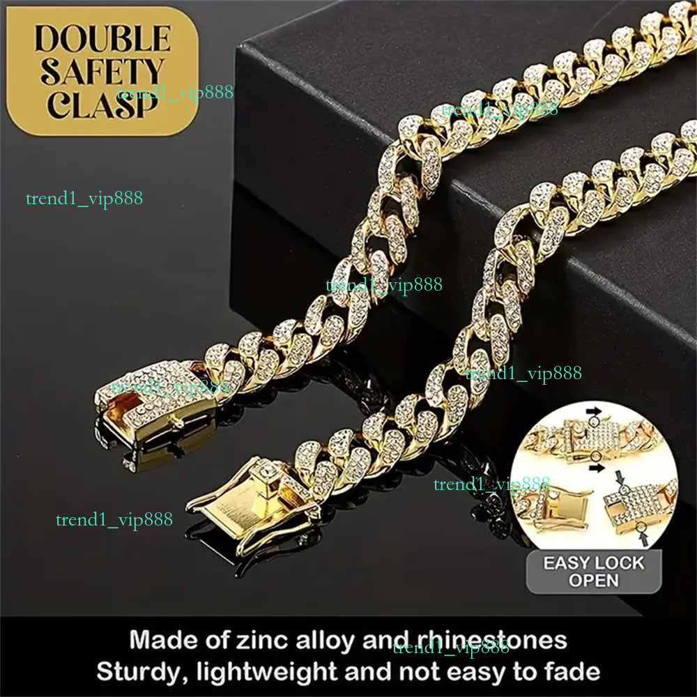 Dog Collars designer dog collar designer dog clothes dog harness Cat Chain Collar With Diamond Luxury Rap Hip Hop Cuban Pet Jewelry Supplies 774
