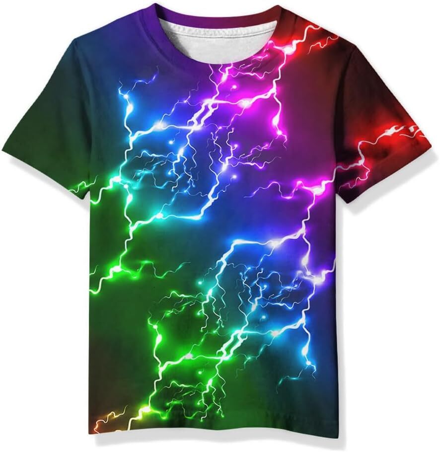 Mens T shirt 3D Print Graphic Funny Colorful Summer Tee ShirtsCasual tops summer clothes Cool pattern fashion