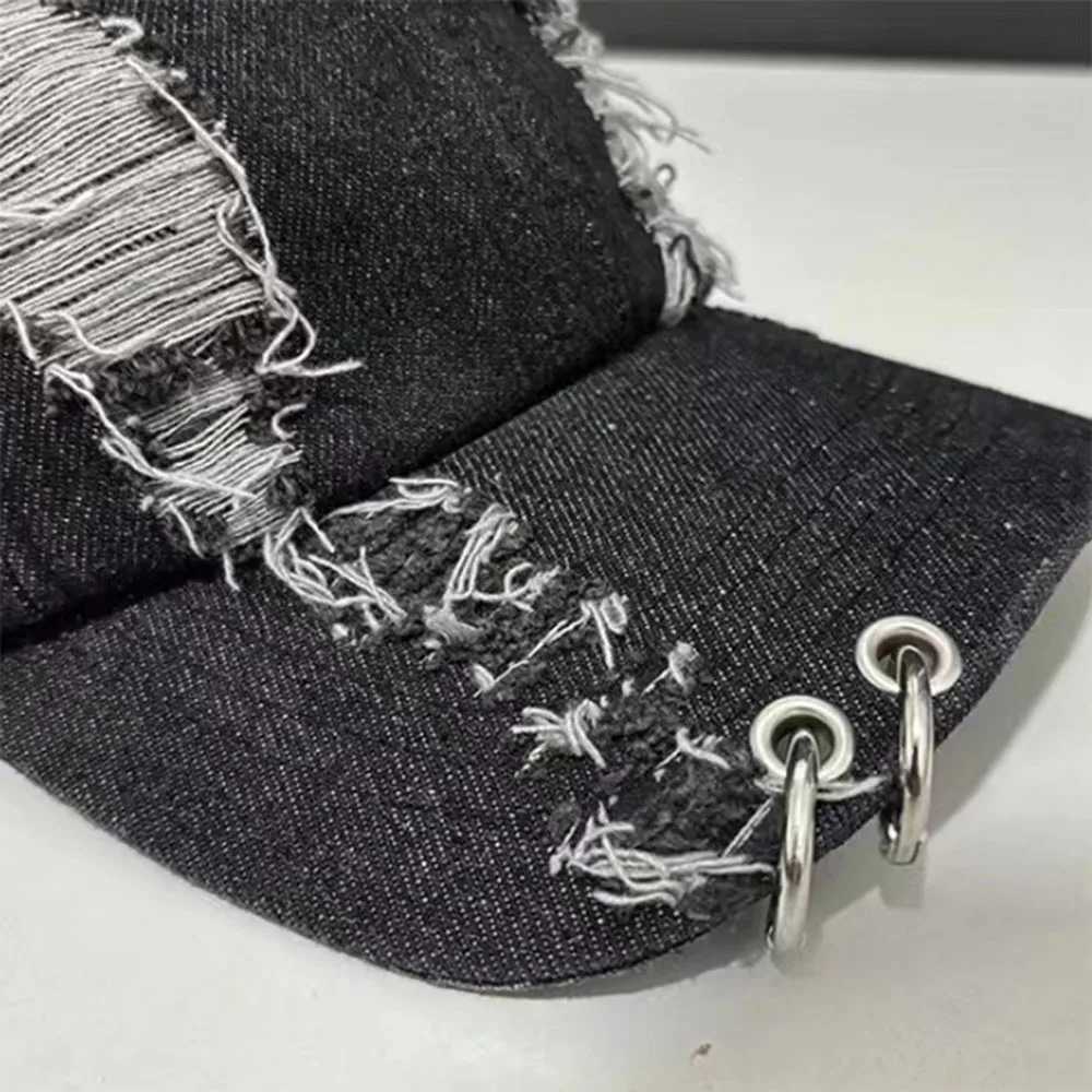 2024 New Fashion Girls New Jeans Long Rabbit Ears Cowboy Baseball Hat Washed Graffiti Hip Hop Hat Text Mens Party Team Baseball Hat X2410264