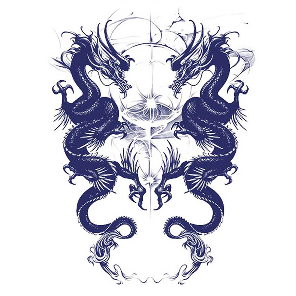 Full back animal themed body tattoo sticker waterproof tattoo sticker semi permanent tattoo sticker 241025