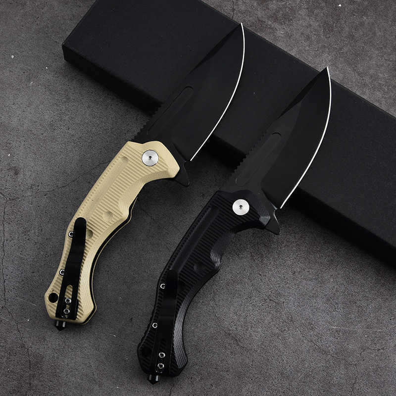 New Arrival Desert Fox Handle Folding Knife Outdoor Small Knife Folding Knife Self Defense Portable Survival Camping Sharp Fruit Knife Z241026