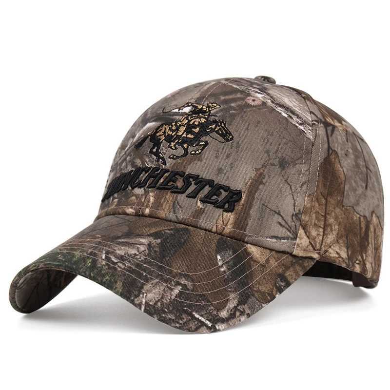 Winchester Embroidered Tactical Shooting CAMO Mens Baseball Hat Adjustable Outdoor Sports Hat M Casquette Sun Hat X2410261
