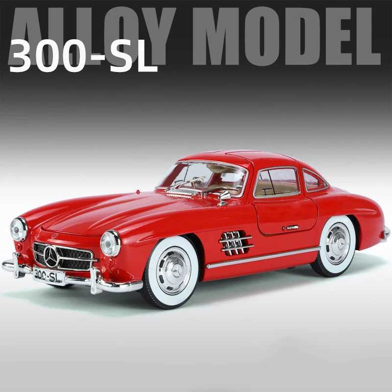1 24 Mercedes Benz 300SL 1936 alloy model car toy die-casting metal sound and light car toy M241025