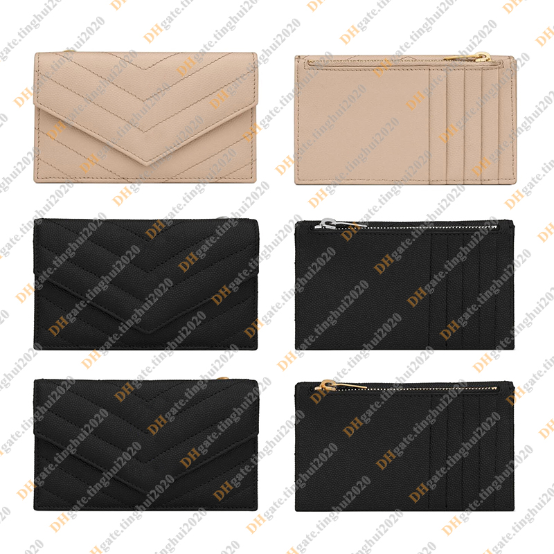 Ladies Fashion Casual Designer Luxury Grain Wallet Credit Card Clip Credit Card Holders Coin Purse Key Pouch TOP Mirror Quality 612808 Pouch Purse