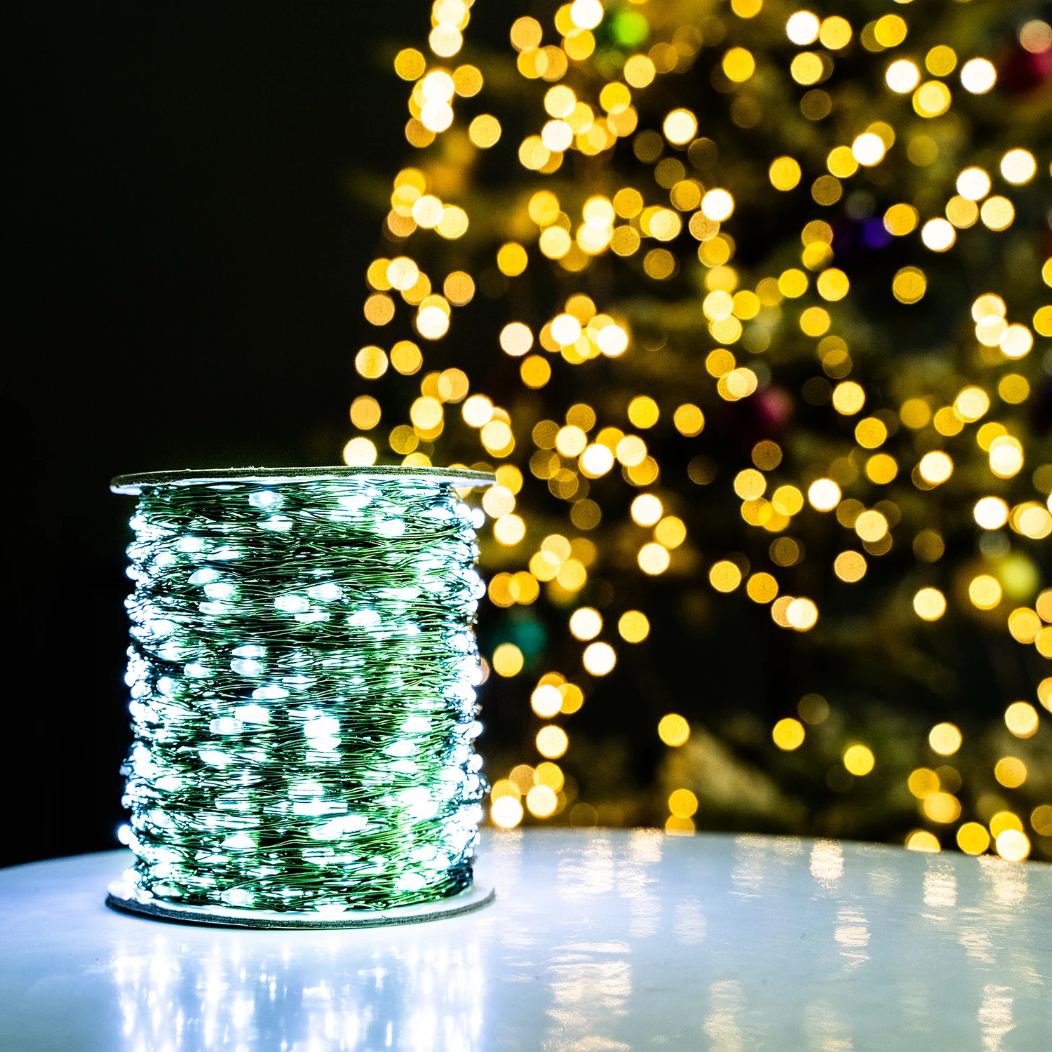 10m-200m LED string lights for fairy Christmas garden outdoor decoration waterproof with remote control used for tree street bedrooms weddings 241025