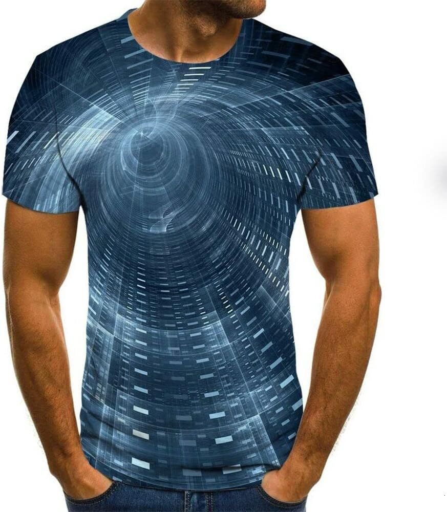 Mens T shirt Men's Short Sleeve T-Shirt 3D Print Graphic T-Shirt tee Casual tops summer clothes Fashionable and comfortable