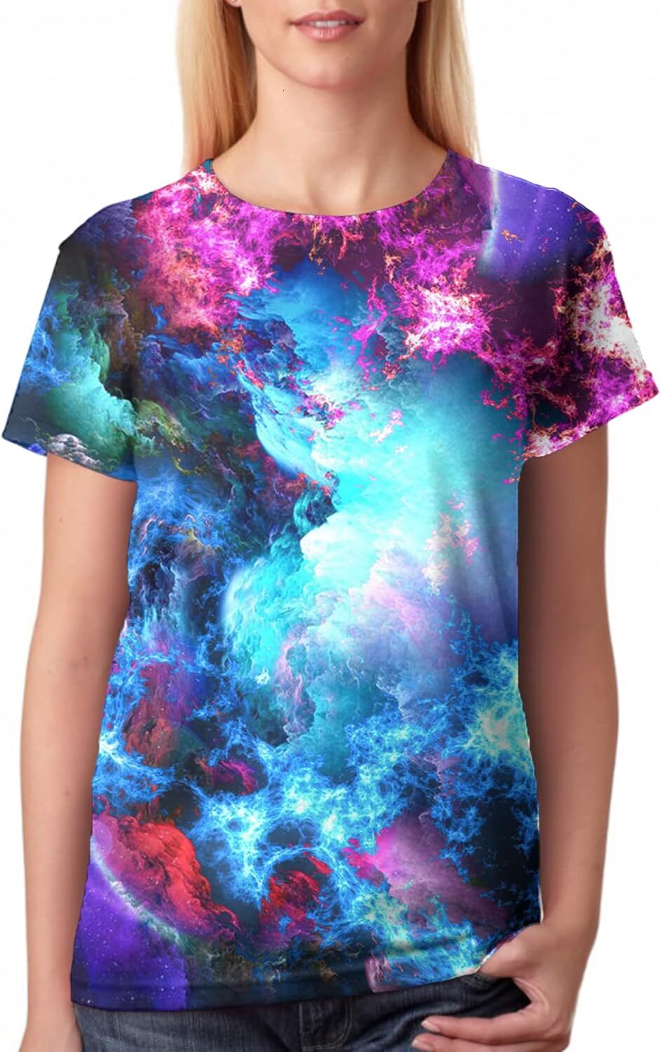 Mens T shirt Unisex 3D Graphic Print Fashion for Adults Teens Novelty Casual Tee Tops Fashionable and comfortable