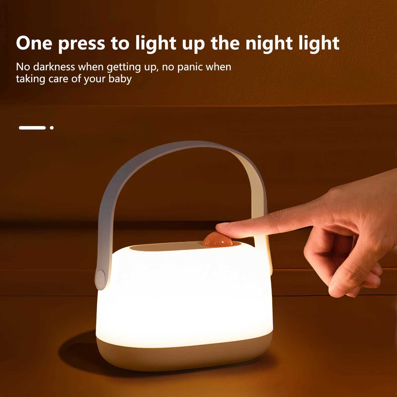 Baby night light adjustable warm nursery light suitable for children breastfeeding and sleep assisted charging outdoor camping decoration light M24102