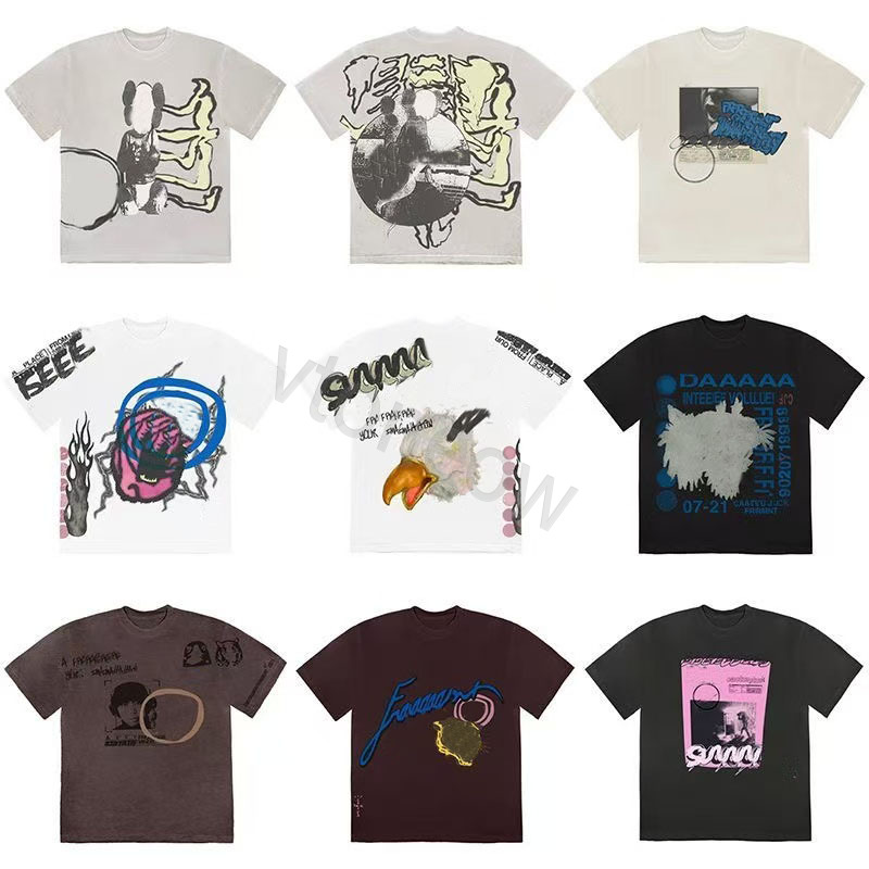 Classic Men's Tees Reverse Mocha Shirts travss Sneaker Match Sail Astroworld 100% Cotton Graphic Scotts t shirt Men's T Shirt Travscotts jacks tops