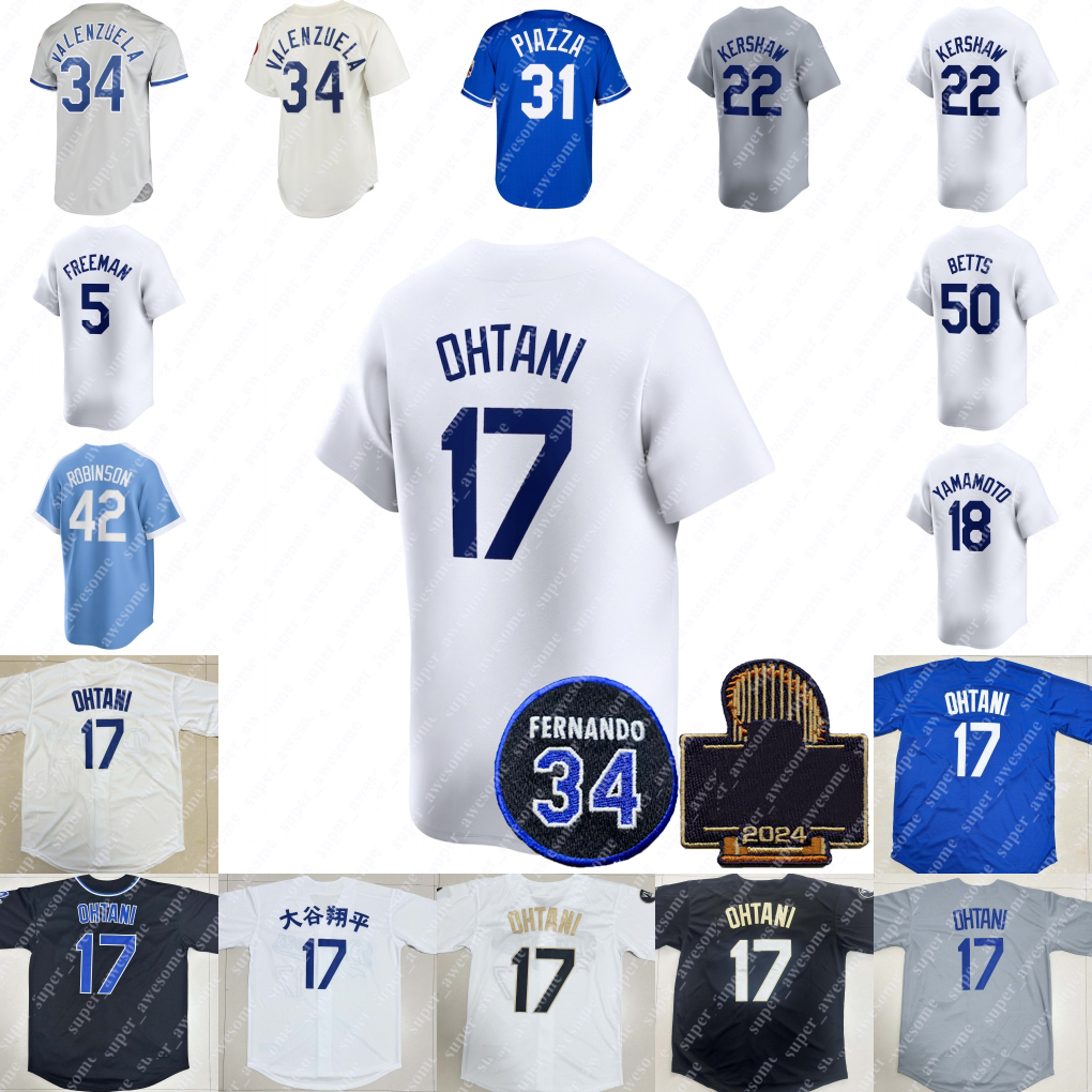 Shohei Ohtani Baseball Jersey Mookie Betts Freddie Freeman Max Muncy Will Smith Walker Buehler Enrique Hernandez Gavin Lux Andy Pages Jack Flaherty VALENZUELA