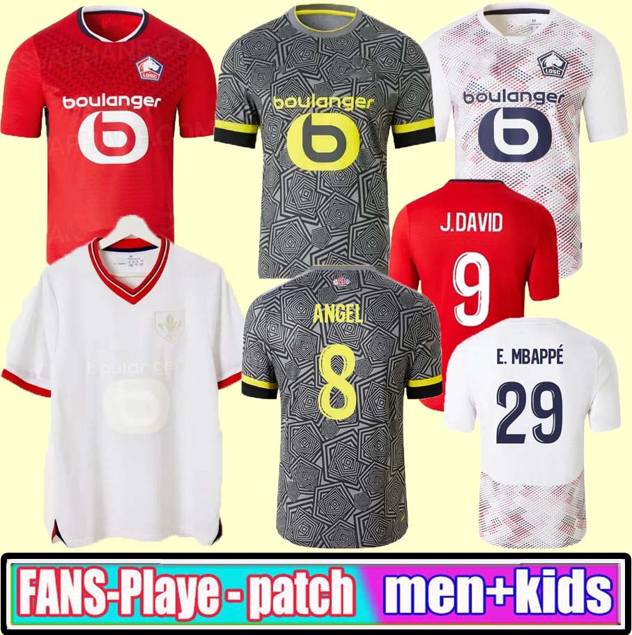 24 25 Losc Lille 80-Year Anniversary Soccer Jerseys Cabella j David Yazici J.david Angel Ounas Football Shirt 2024 2025 Olympique Maillot Adult Kids Kit