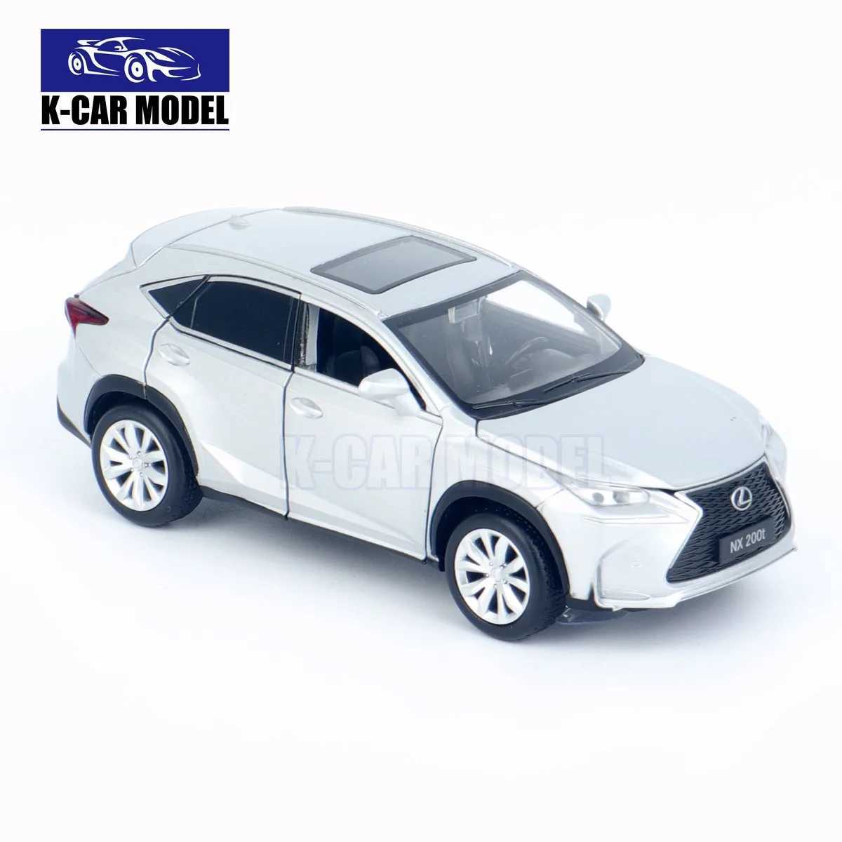 JKM 1/32 NX200T SUV sound light die-casting model toy car boy girl gift M241025