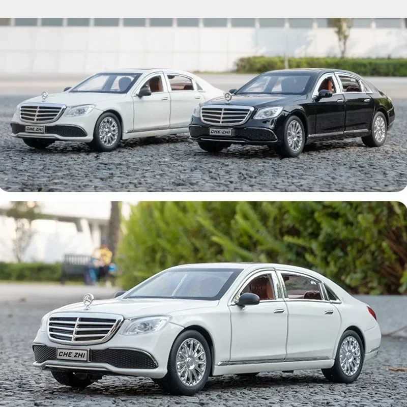 1 24 Mercedes Benz E300eL Car Model Sound and Lighting Collective Sound Micro Die Casting Toy Car Childrens Car Gift M241025