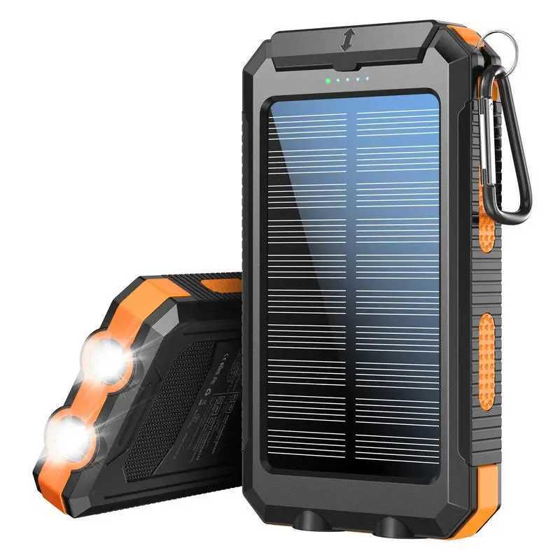 8000mAh portable solar charger waterproof battery pack outdoor backup power supply suitable for all mobile phones M241026
