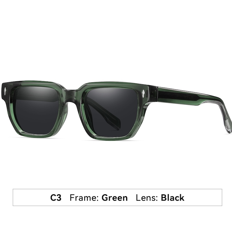 Retro Polarized Sunglasses Women Men Luxury Sunglasses Fashion Clear Gradient Shades UV400 Women Rivets Cat Eye Sun Glasses Vintage Driving Fishing S1
